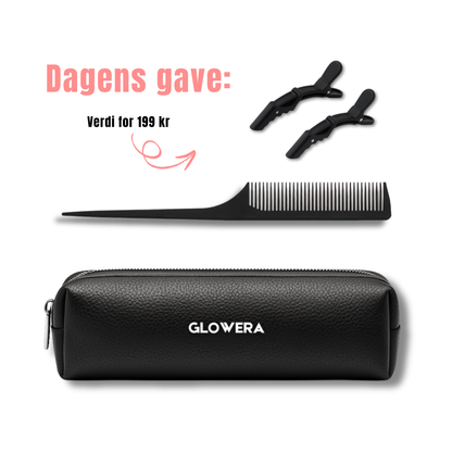 GLOWERA Bærbar Stylingbørste | Krøll, Tørk & Rett